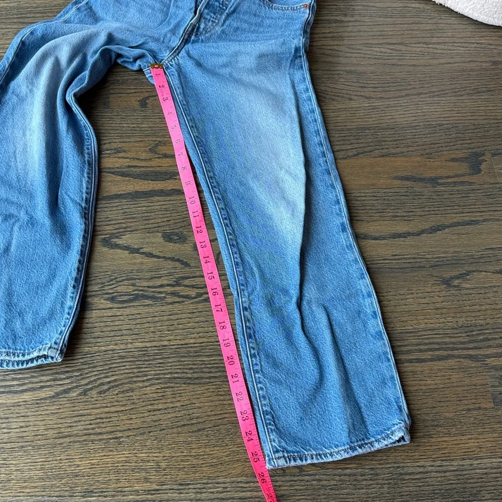 Levi’s Ribcage ankle straight size 24 EUC medium wash - Picture 8 of 13